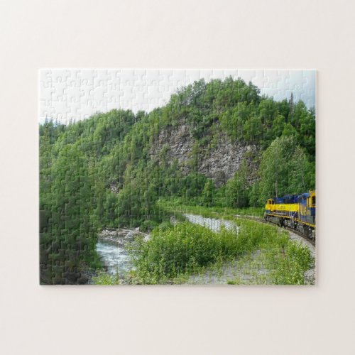Denali Express Alaska Train Vacation Photography Jigsaw Puzzle