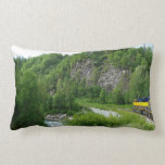Denali Express Alaska Train Vacation Photography Lumbar Pillow