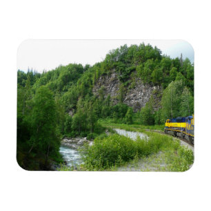 Denali Express Alaska Train Vacation Photography Magnet