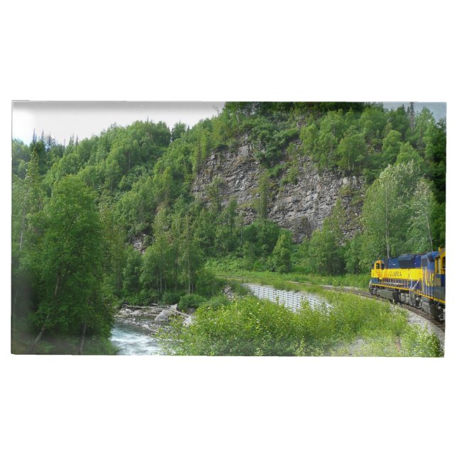 Denali Express Alaska Train Vacation Photography Place Card Holder (Front)