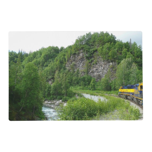 Denali Express Alaska Train Vacation Photography Placemat (Front)