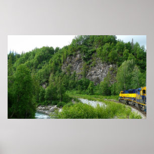 Denali Express Alaska Train Vacation Photography Poster
