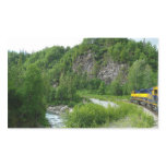 Denali Express Alaska Train Vacation Photography Rectangular Sticker