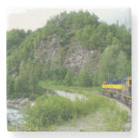 Denali Express Alaska Train Vacation Photography Stone Coaster