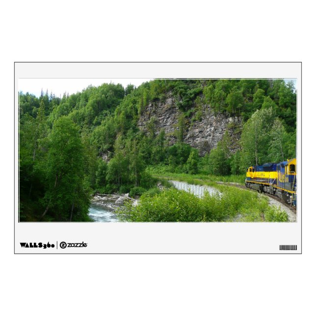 Denali Express Alaska Train Vacation Photography Wall Decal (Front)