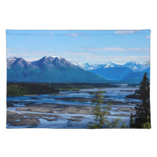 Denali Mountain Range Cloth Placemat
