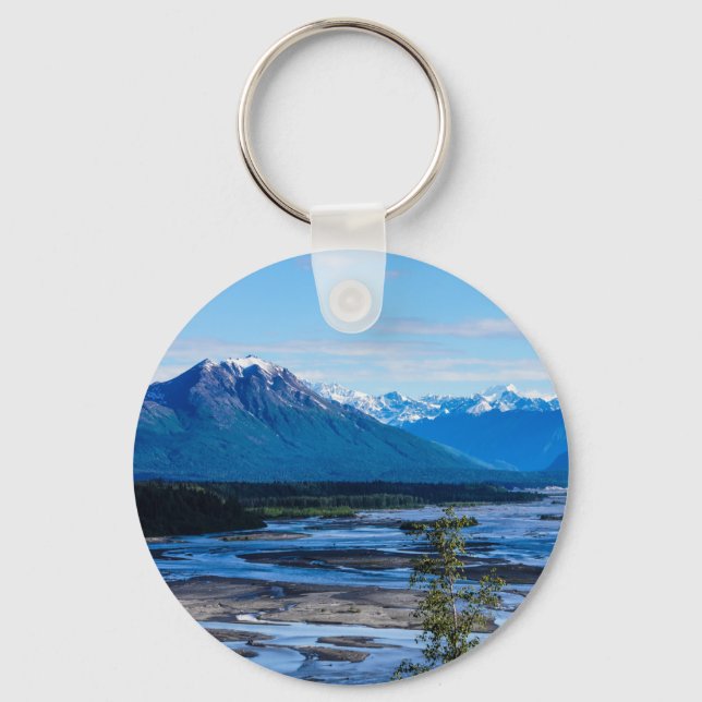 Denali Mountain Range Keychain (Front)