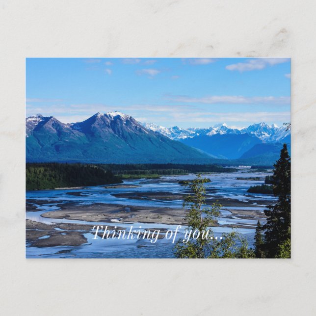 Denali Mountain Range Postcard (Front)
