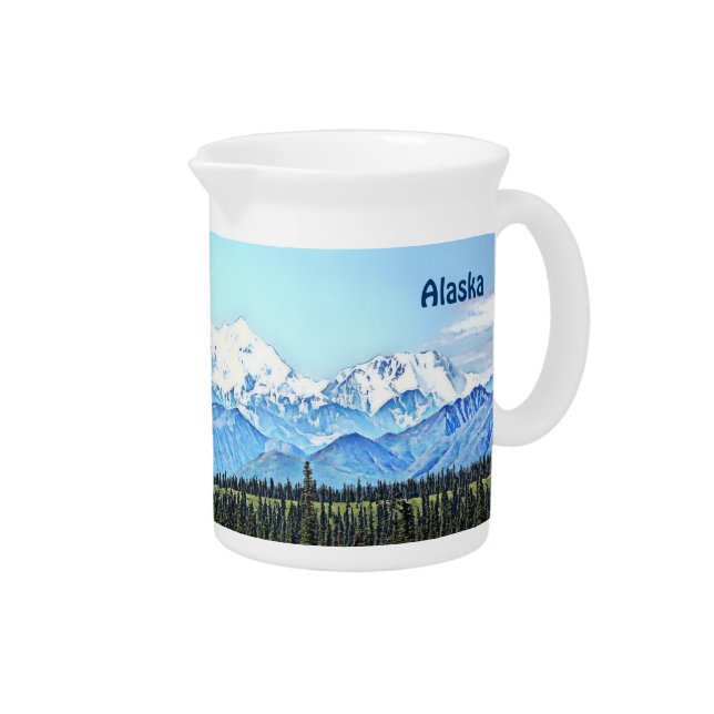 Denali (Mt. McKinley) Drink Pitcher (Right)