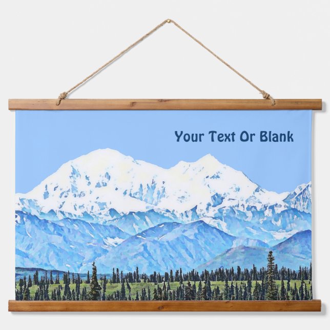 Denali (Mt. McKinley) Hanging Tapestry (Front)
