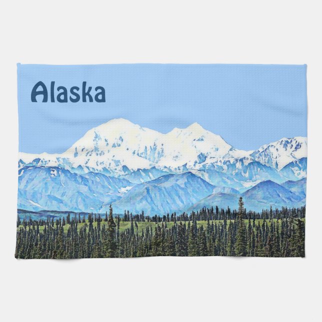 Denali (Mt. McKinley) Kitchen Towel (Horizontal)