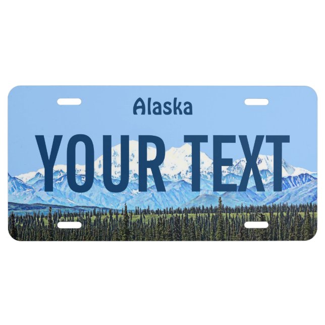 Denali (Mt. McKinley) License Plate (Front)