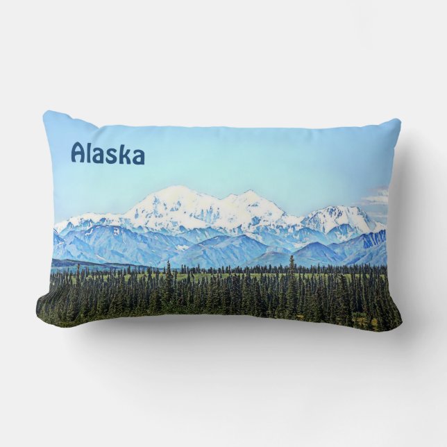 Denali (Mt. McKinley) Lumbar Pillow (Front)