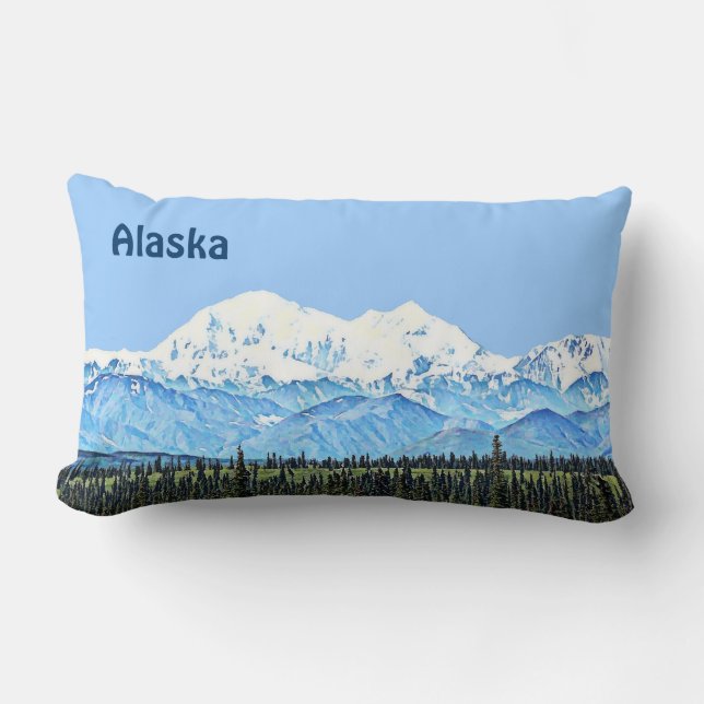 Denali (Mt. McKinley) Lumbar Pillow (Front)