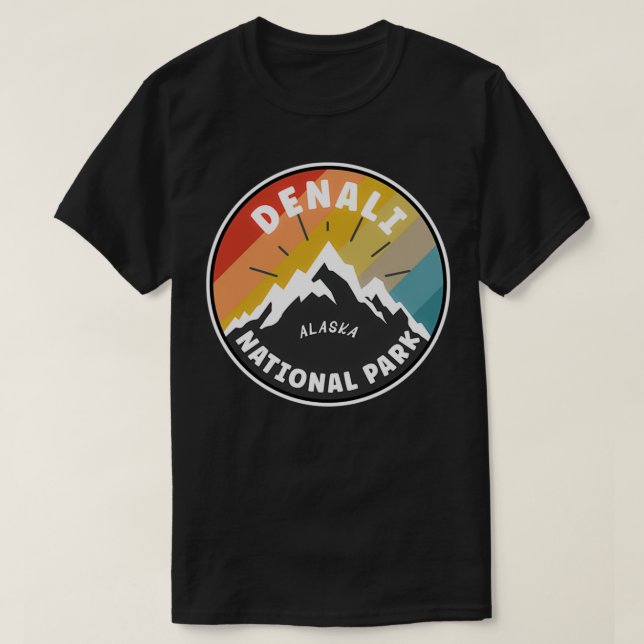 Denali National Park Alaska 7 T-Shirt (Design Front)