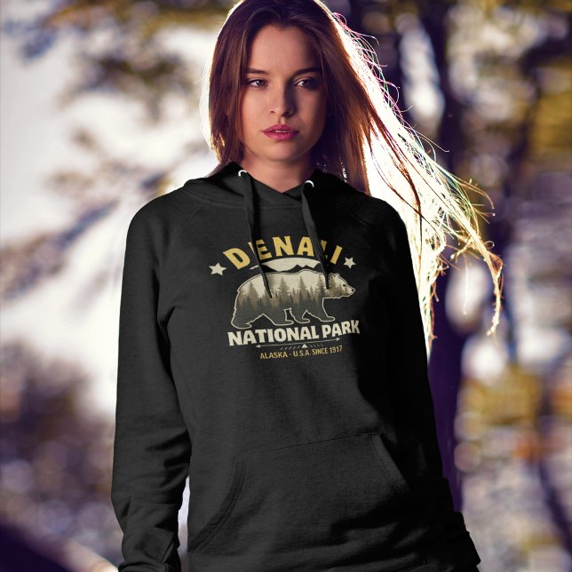 Denali National Park Alaska Forest Landscape Hoodie (Creator Uploaded)