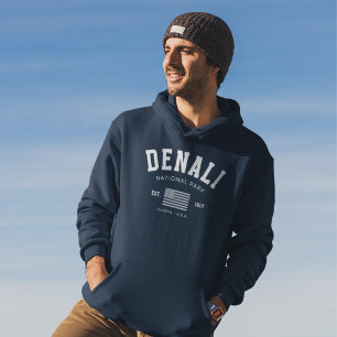 Denali National Park Alaska Forest Mountains view Hoodie