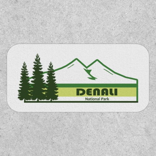 Denali National Park Alaska Green Stripes Patch