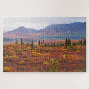 Denali National Park, Alaska In Scenic Autumn Jigsaw Puzzle