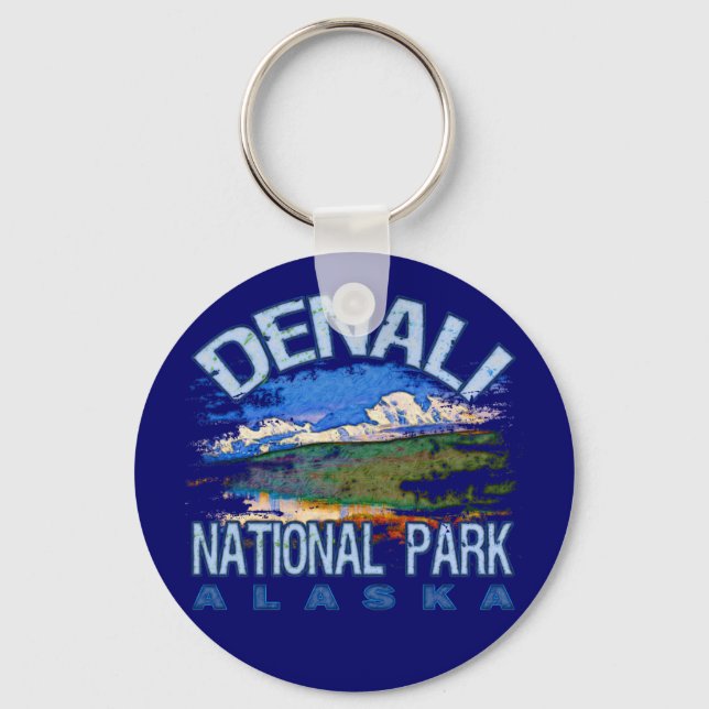 Denali National Park, Alaska Keychain (Front)