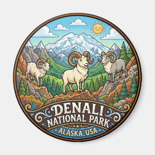 Denali National Park Alaska Magnet