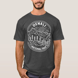 Denali National Park Alaska Monoline T-Shirt