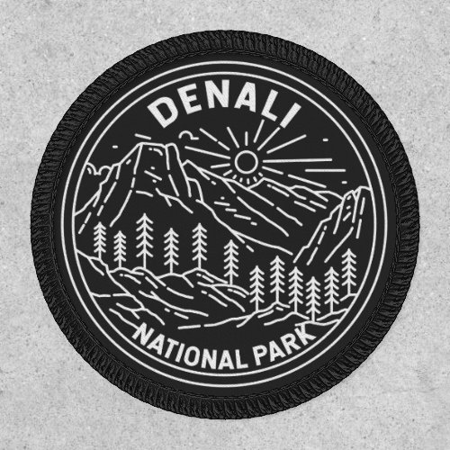 Denali National Park Alaska Mount Hunter Monoline  Patch