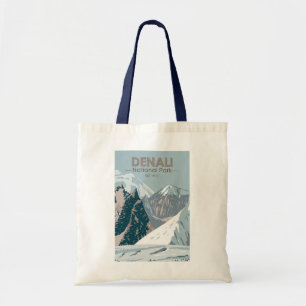 Denali National Park Alaska Mount Hunter Vintage  Tote Bag