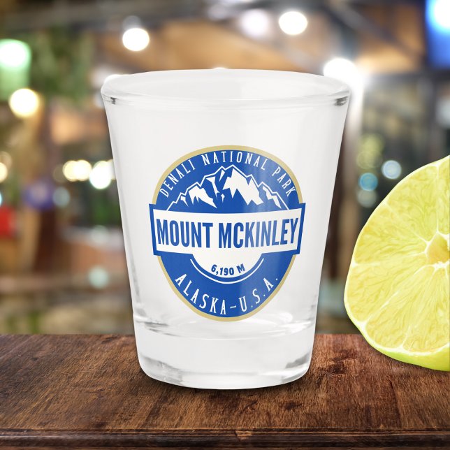 Denali National park Alaska Mount Mckinley Shot Glass (Creator Uploaded)
