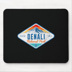 Denali National Park Alaska Mountains Family Trip Mouse Pad