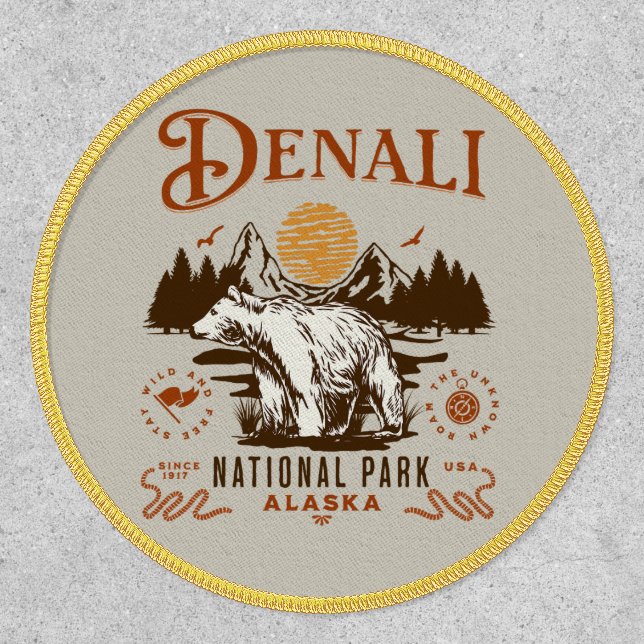 Denali National Park Alaska Patch (Front)