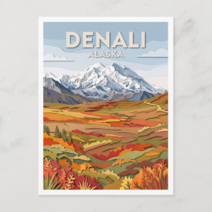 Denali National Park Alaska Postcard