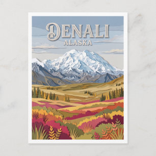 Denali National Park Alaska Postcard