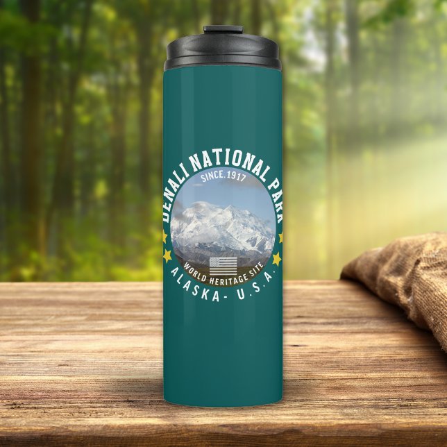 Denali National Park Alaska Since 1917 Thermal Tumbler (Creator Uploaded)