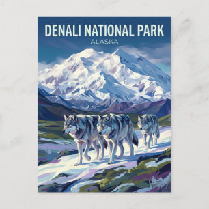 Denali National Park and Preserve Alaska Postcard
