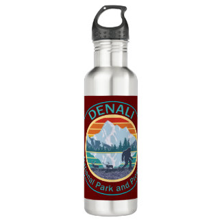 Denali National Park and Preserve Bigfoot Stainless Steel Water Bottle