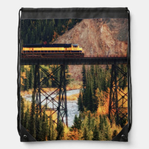 Denali National Park and Preserve USA Alaska Drawstring Bag