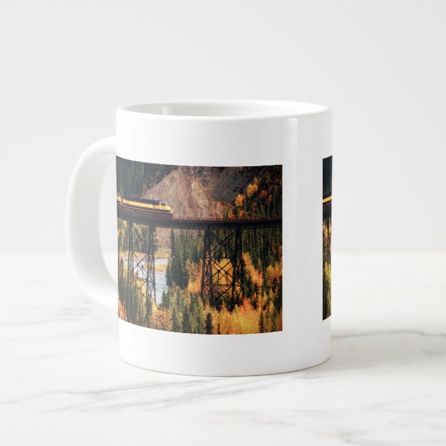 Denali National Park and Preserve USA Alaska Giant Coffee Mug (Front Left)