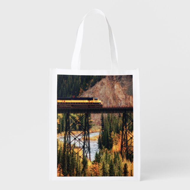 Denali National Park and Preserve USA Alaska Reusable Grocery Bag (Front)