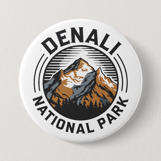Denali National Park Button (Front)