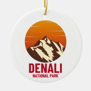 DENALI NATIONAL PARK CERAMIC ORNAMENT