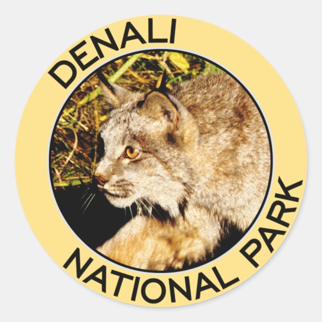 Denali National Park Classic Round Sticker (Front)