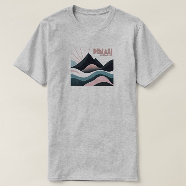 Denali National Park Colored Hills T-Shirt (Design Front)