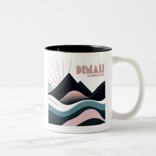 Denali National Park Colored Hills Two-Tone Coffee Mug