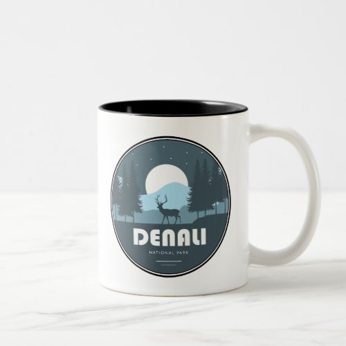 Denali National Park Deer Two_Tone Coffee Mug