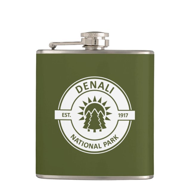 Denali National Park Flask (Front)