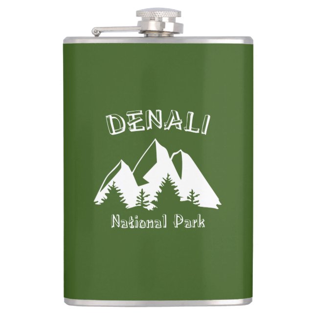 Denali National Park Flask (Front)