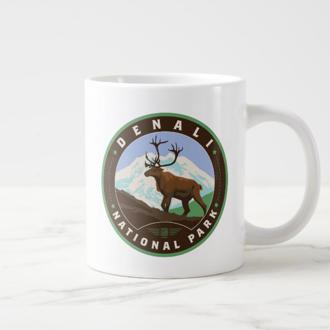 Denali National Park Giant Coffee Mug (Right)