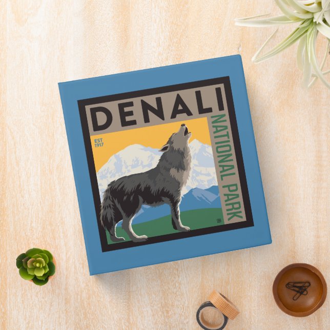 Denali National Park | Howling Wolf 3 Ring Binder (In Situ)