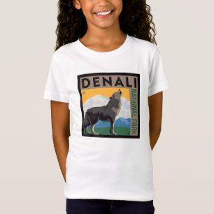 Denali National Park Howling Wolf T-Shirt